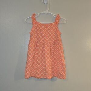 Carter's Coral Floral Casual Summer Sun Dress LOT S